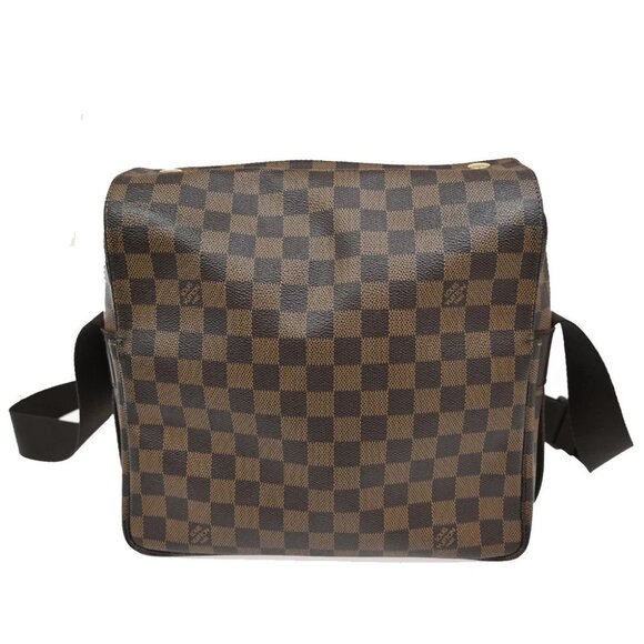 LOUIS VUITTON Naviglio Shoulder Bag Damier Ebene Leather Brown N45255 35KB609 - Picture 3 of 16